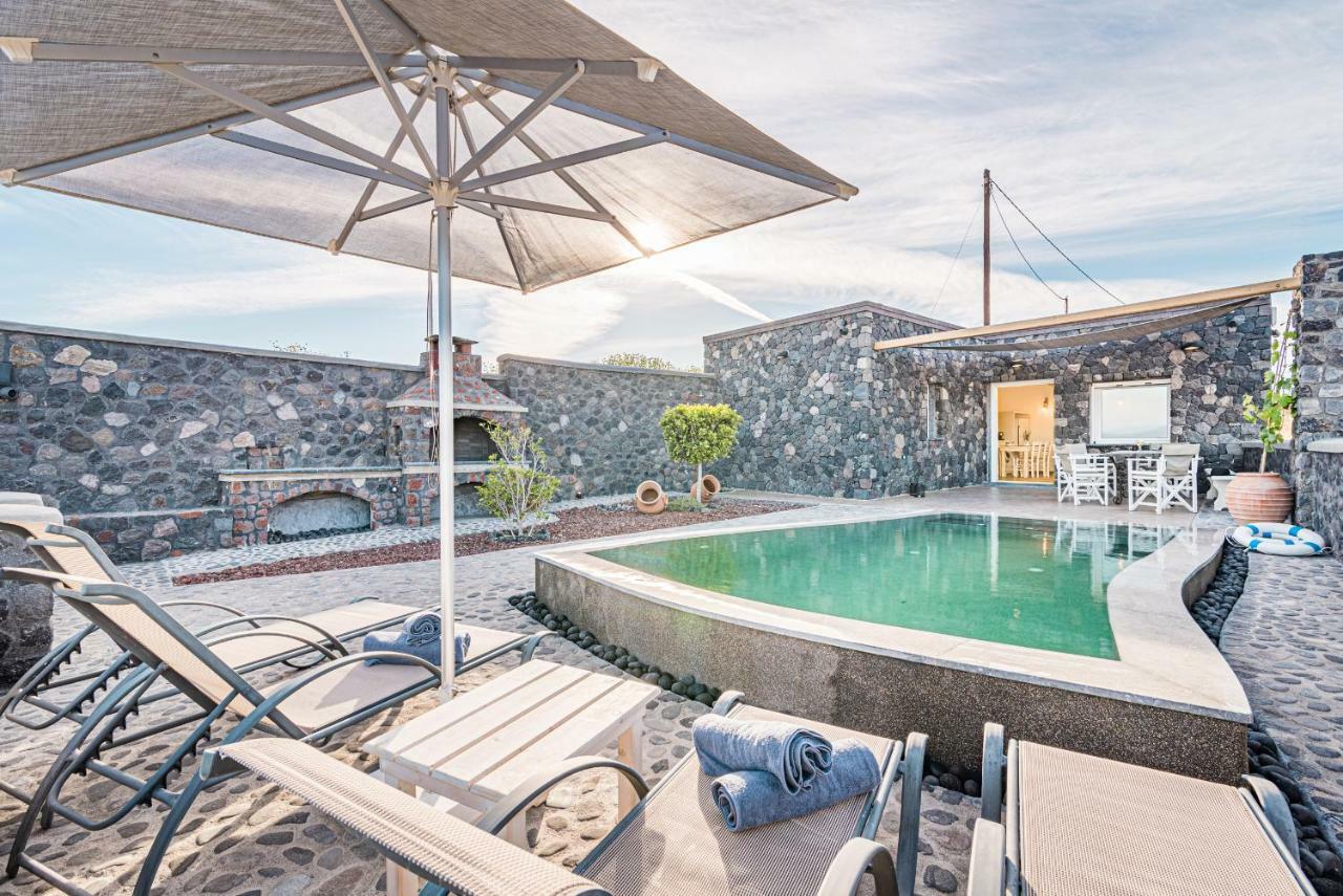 Klimata House - Private Jacuzzi Pool & Bbq Villa Vlychada Ngoại thất bức ảnh