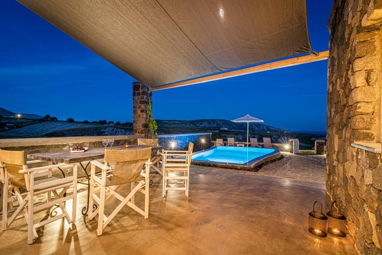Klimata House - Private Jacuzzi Pool & Bbq Villa Vlychada Ngoại thất bức ảnh